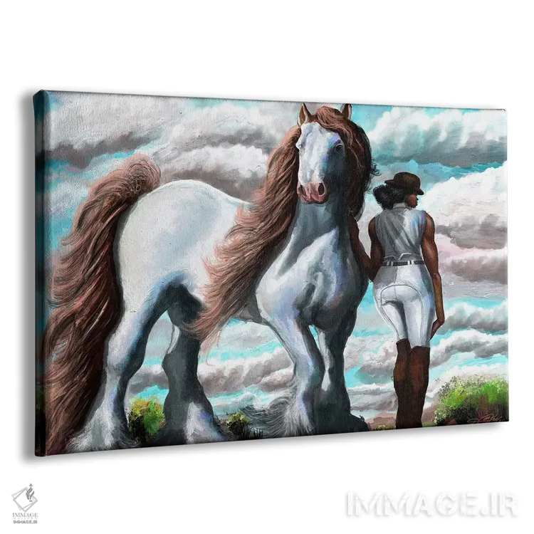 تابلو لحظهای آرام اثر دیانجی - نمای پرسپکتیو محصول