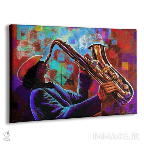 تابلو واقعاً ساکسدار (بازی با واژه "ساکس" به معنای ساکسفون) اثر دیانجی - نمای پرسپکتیو محصول