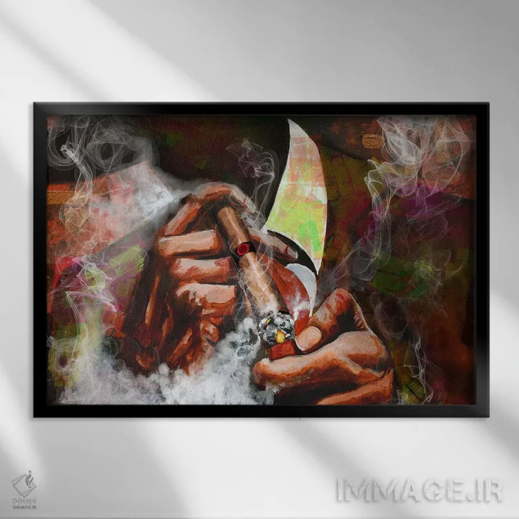 تابلو روشن کن! اثر دیانجی - نمای قابدار مشکی