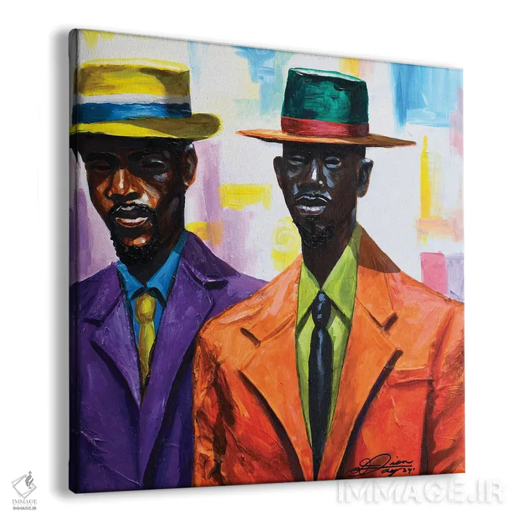 تابلو پسران محله اثر دیانجی - نمای پرسپکتیو محصول