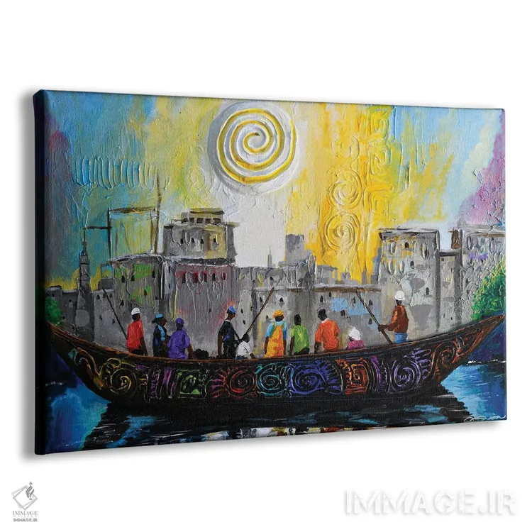 تابلو یک روز کار اثر دیانجی - نمای پرسپکتیو محصول