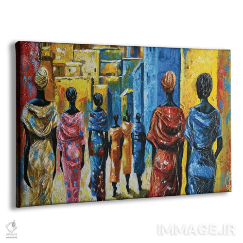 تابلو زیارت زنان اثر دیانجی - نمای پرسپکتیو محصول