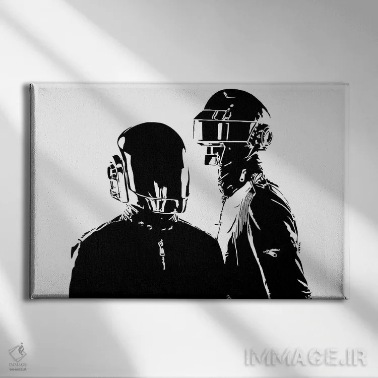 تابلو دفت پانک (گروه موسیقی) اثر دراپکیک آرت (استودیو/هنرمند) - نمای روبهرو روی دیوار