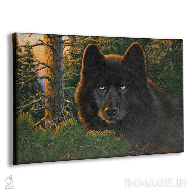 تابلو چشمان شکارچی اثر درک هانسن - نمای پرسپکتیو محصول