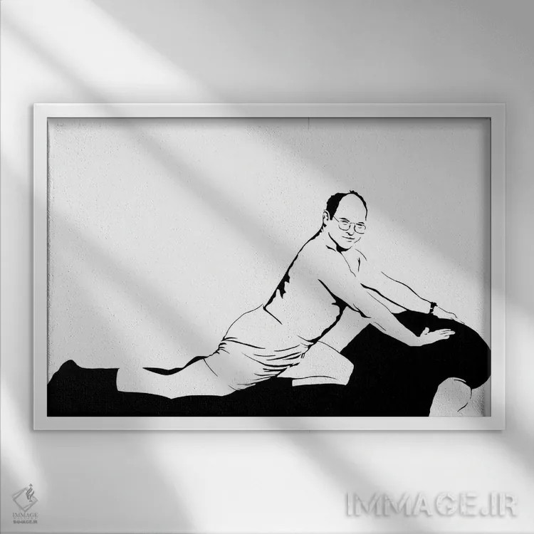 تابلو جرج کاستانزا (شخصیت سریال) اثر دراپکیک آرت (استودیو/هنرمند) - نمای قابدار سفید