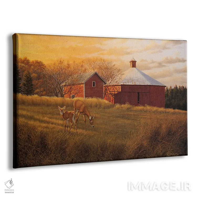 تابلو غروب پاییزی اثر درک هانسن - نمای پرسپکتیو محصول