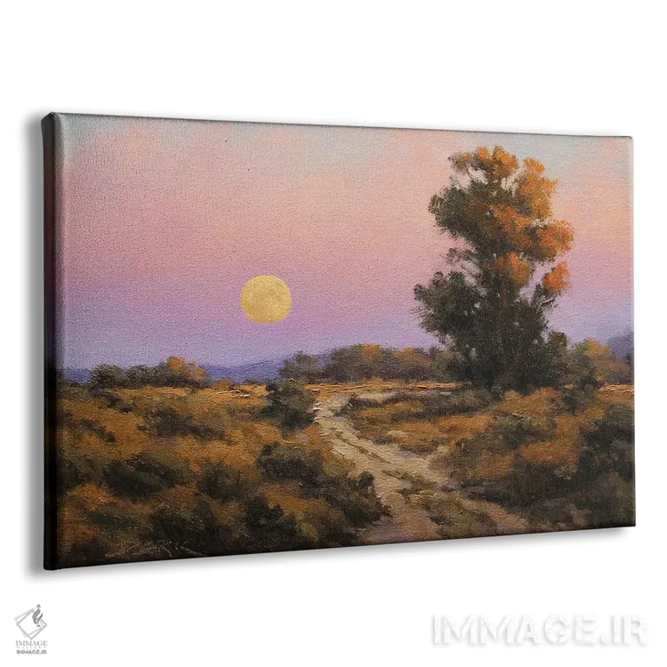 تابلو ماه برداشت محصول اثر درک هانسن - نمای پرسپکتیو محصول