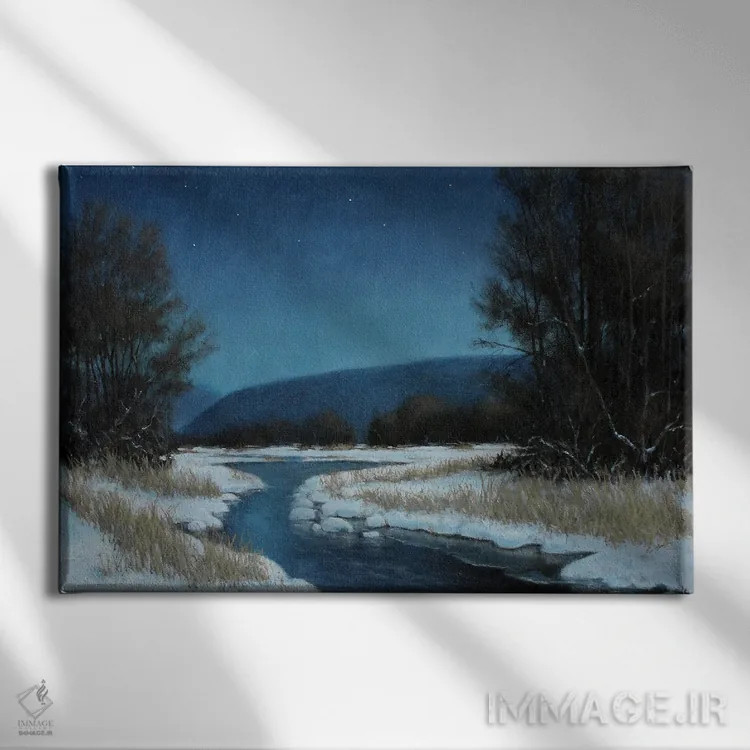 تابلو شکوه نیمهشب اثر درک هانسن - نمای روبهرو روی دیوار