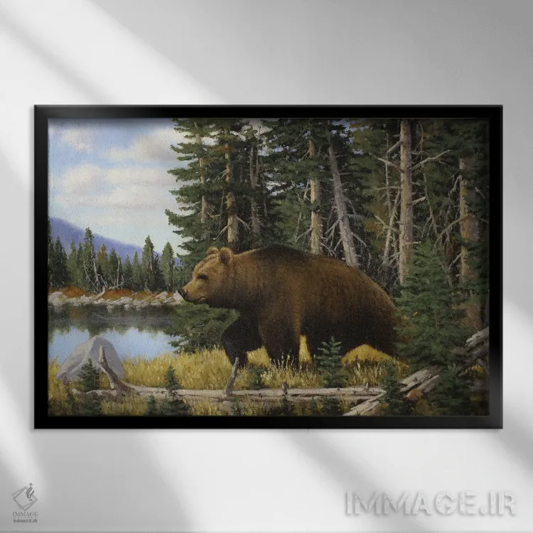 تابلو فقط در گذر اثر درک هانسن - نمای قابدار مشکی