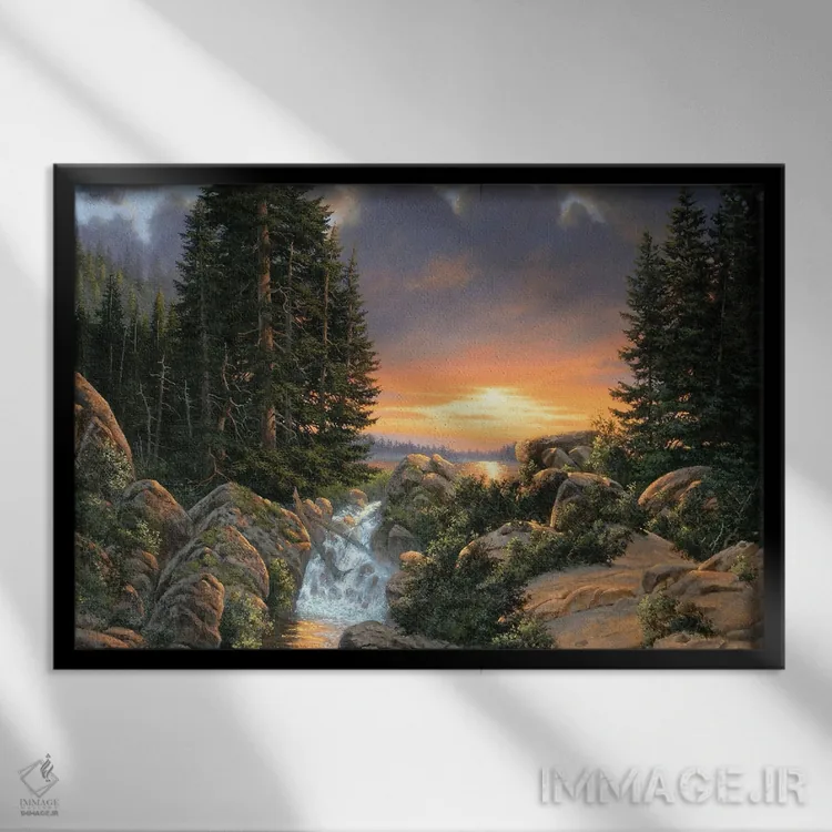 تابلو دعوت به رویا اثر درک هانسن - نمای قابدار مشکی