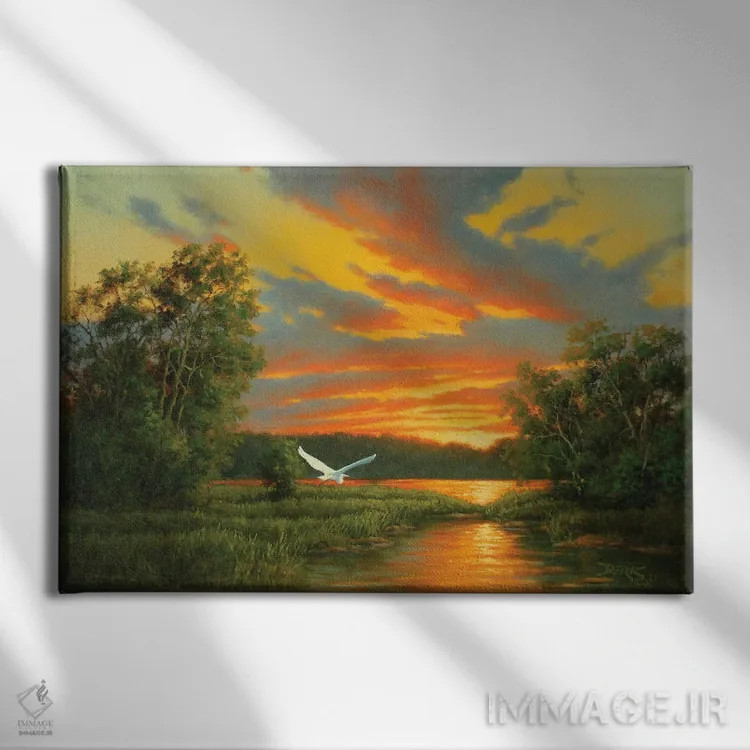 تابلو صدای سکوت اثر درک هانسن - نمای روبهرو روی دیوار