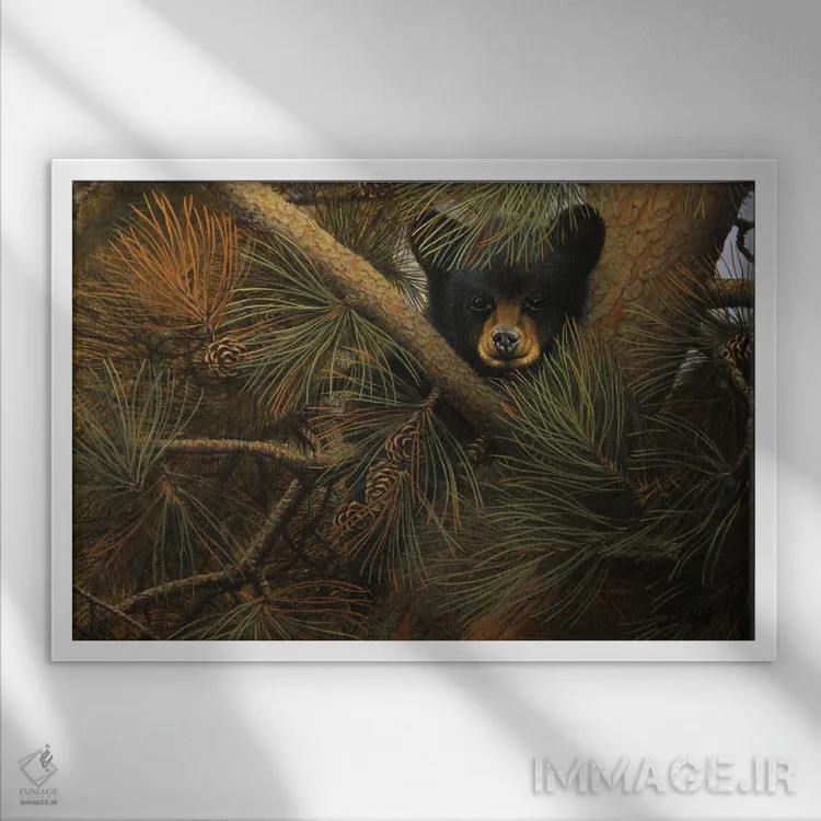 تابلو بلند و تنها اثر درک هانسن - نمای قابدار سفید