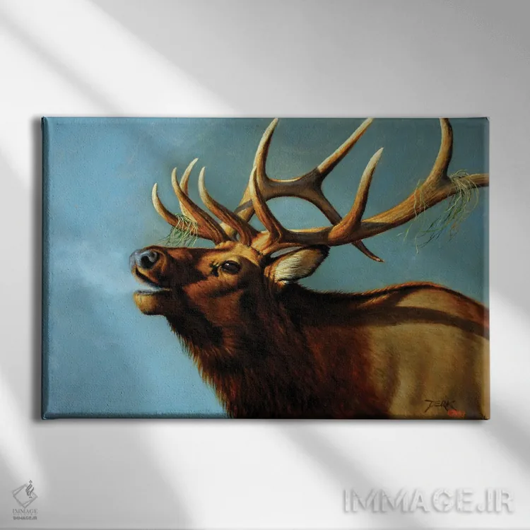 تابلو چالشگر اثر درک هانسن - نمای روبهرو روی دیوار