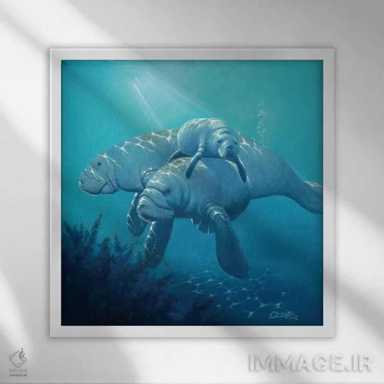 تابلو بازماندگان اثر درک هانسن - نمای قابدار سفید