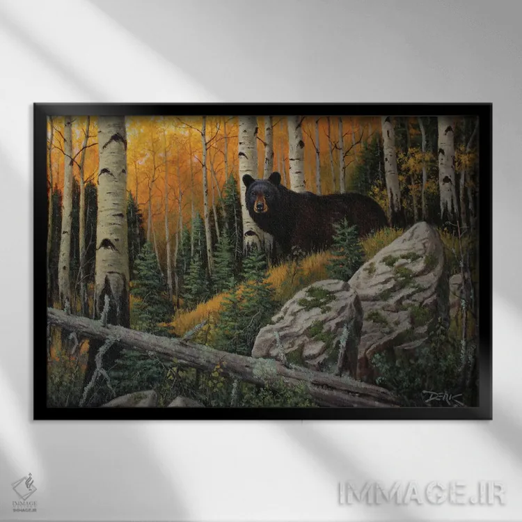 تابلو آواره اثر درک هانسن - نمای قابدار مشکی