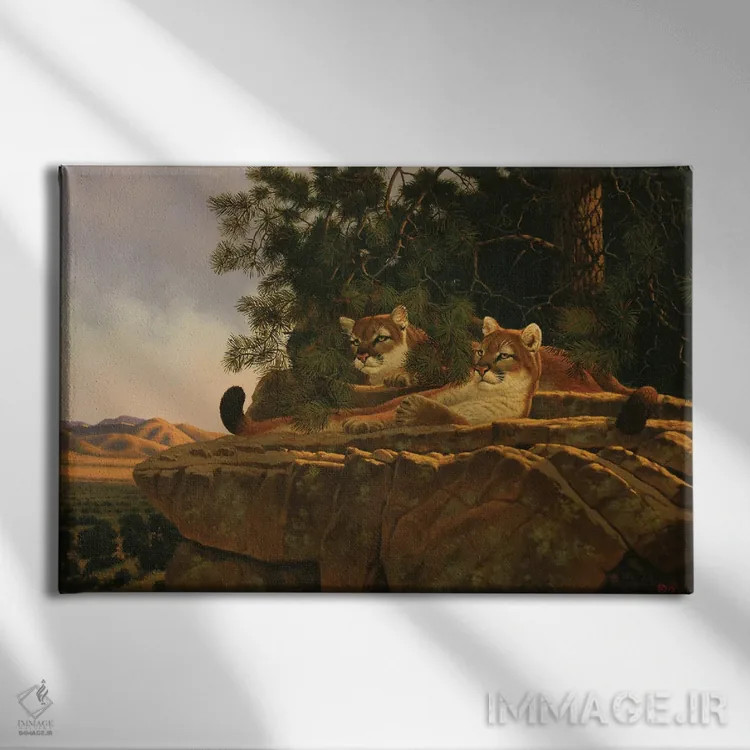 تابلو رعد دوردست اثر درک هانسن - نمای روبهرو روی دیوار