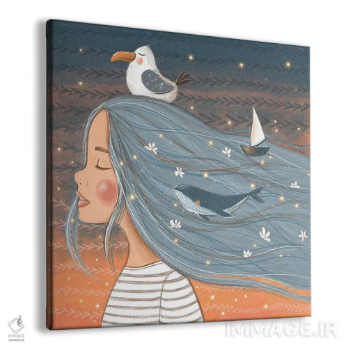 تابلو رویاهای دریا اثر داشا کریوکوا - نمای پرسپکتیو محصول