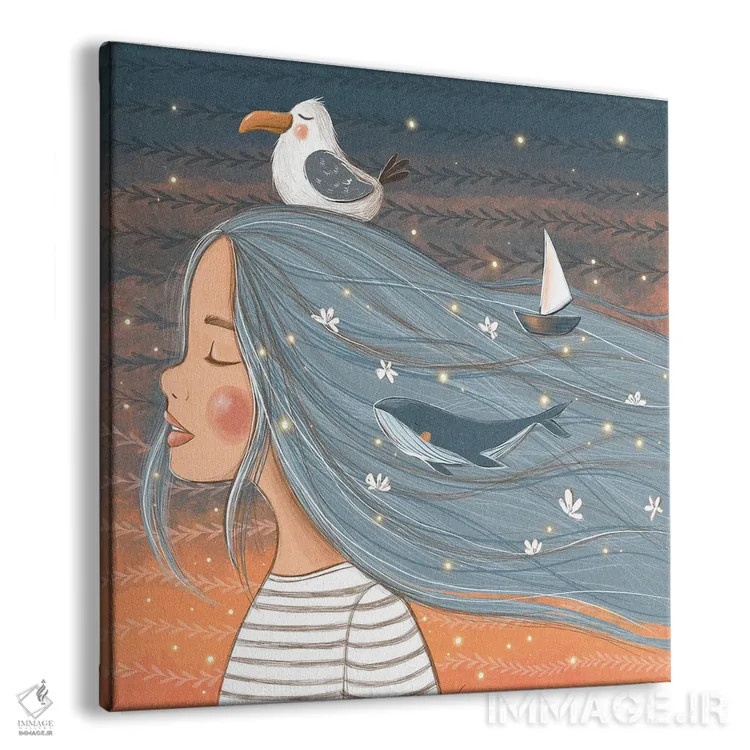 تابلو رویاهای دریا اثر داشا کریوکوا - نمای پرسپکتیو محصول