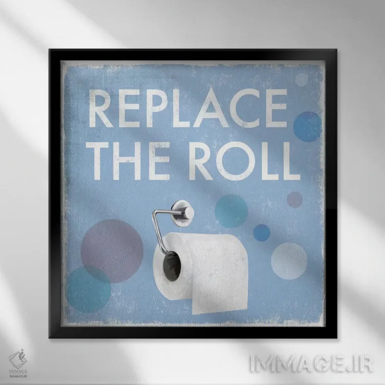 تابلو جایگزین کردن رول اثر دراکو فونتین - نمای قابدار مشکی