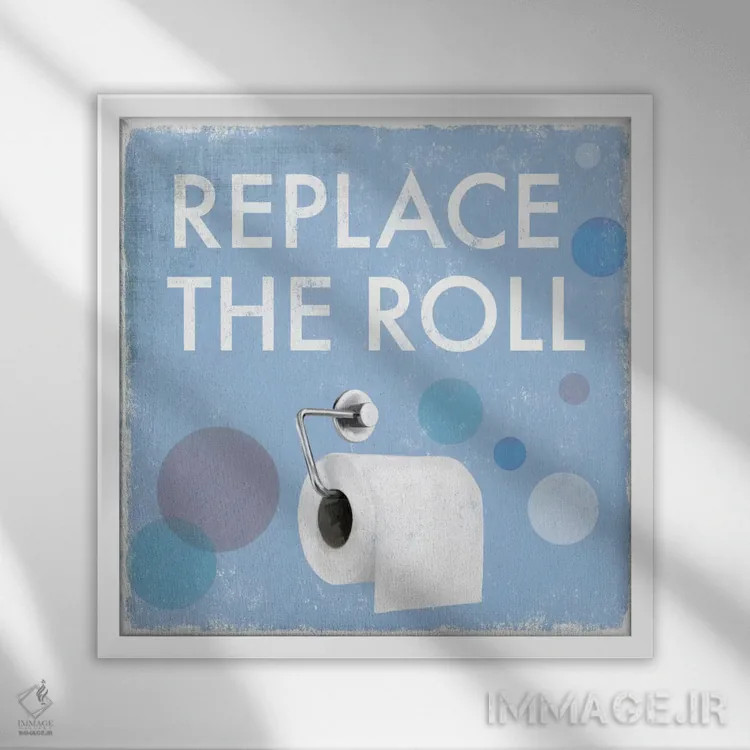 تابلو جایگزین کردن رول اثر دراکو فونتین - نمای قابدار سفید