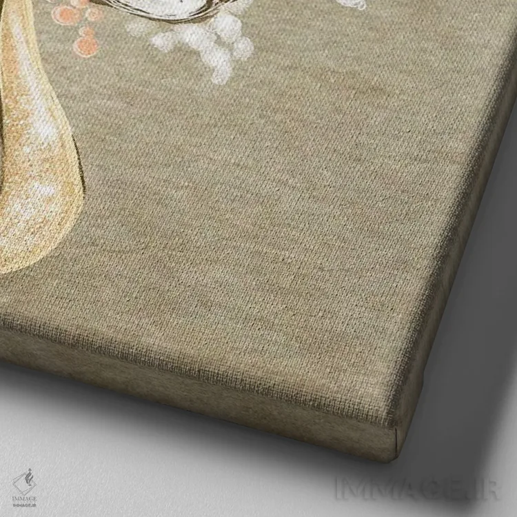 تابلو دستهگل اثر داشا کریوکوا - نمای نزدیک بافت بوم