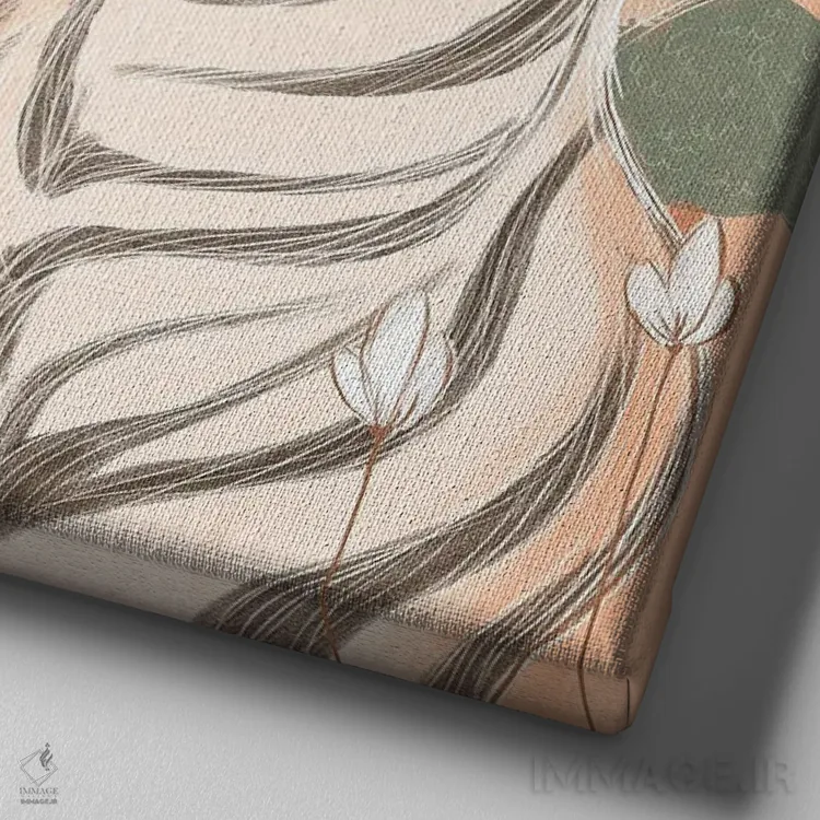 تابلو افسانه پریان (داستان پریان) اثر داشا کریوکوا - نمای نزدیک بافت بوم