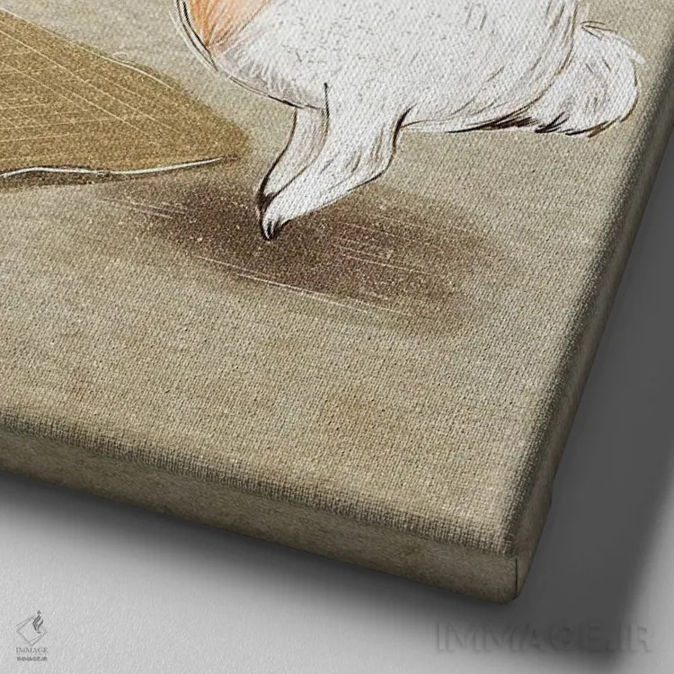 تابلو زندگی شیرین اثر داشا کریوکوا - نمای نزدیک بافت بوم