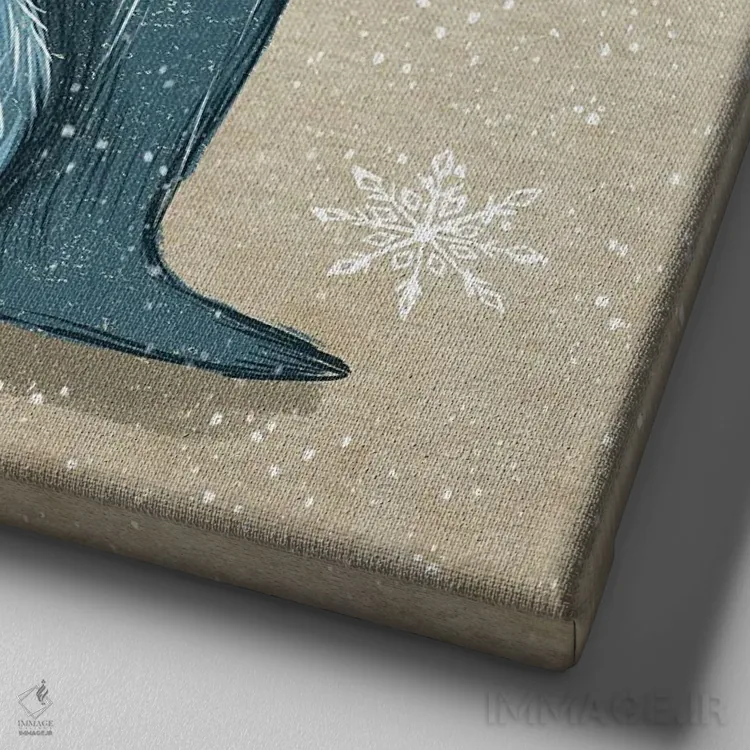 تابلو عشق مادر اثر داشا کریوکوا - نمای نزدیک بافت بوم