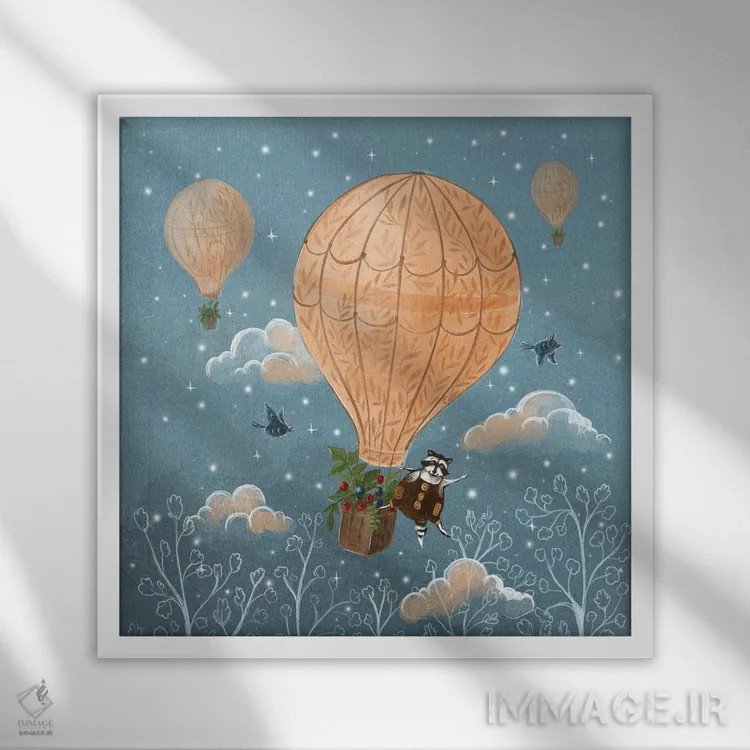 تابلو پرواز اثر داشا کریوکوا - نمای قابدار سفید