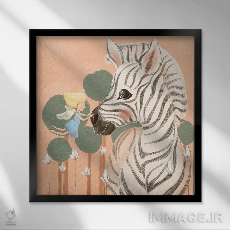 تابلو افسانه پریان (داستان پریان) اثر داشا کریوکوا - نمای قابدار مشکی