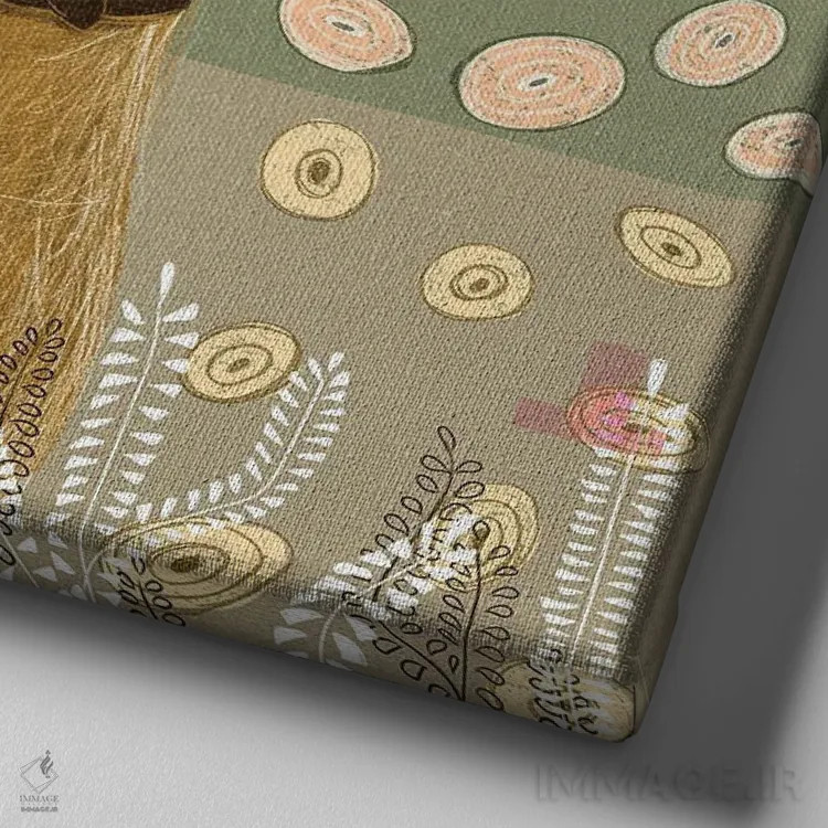 تابلو لاماها (حیوان) اثر داشا کریوکوا - نمای نزدیک بافت بوم