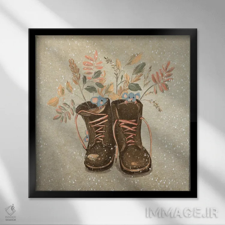 تابلو پاییز اثر داشا کریوکوا - نمای قابدار مشکی