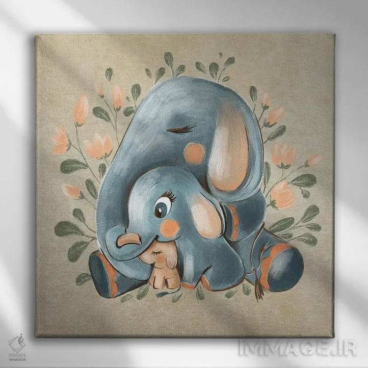 تابلو خانواده اثر داشا کریوکوا - نمای روبهرو روی دیوار