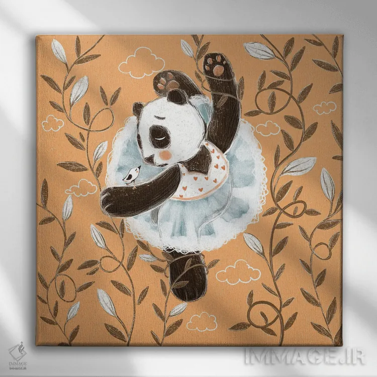 تابلو رقصنده باله اثر داشا کریوکوا - نمای روبهرو روی دیوار