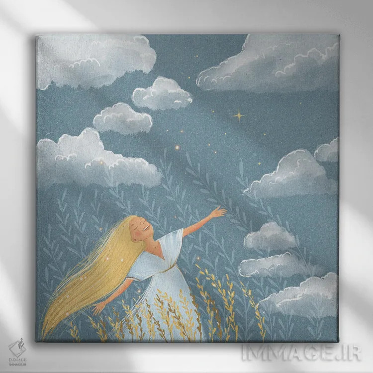 تابلو نسیم آزادی اثر داشا کریوکوا - نمای روبهرو روی دیوار