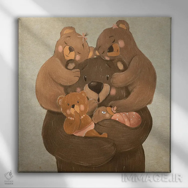 تابلو پدر خوشحال اثر داشا کریوکوا - نمای روبهرو روی دیوار