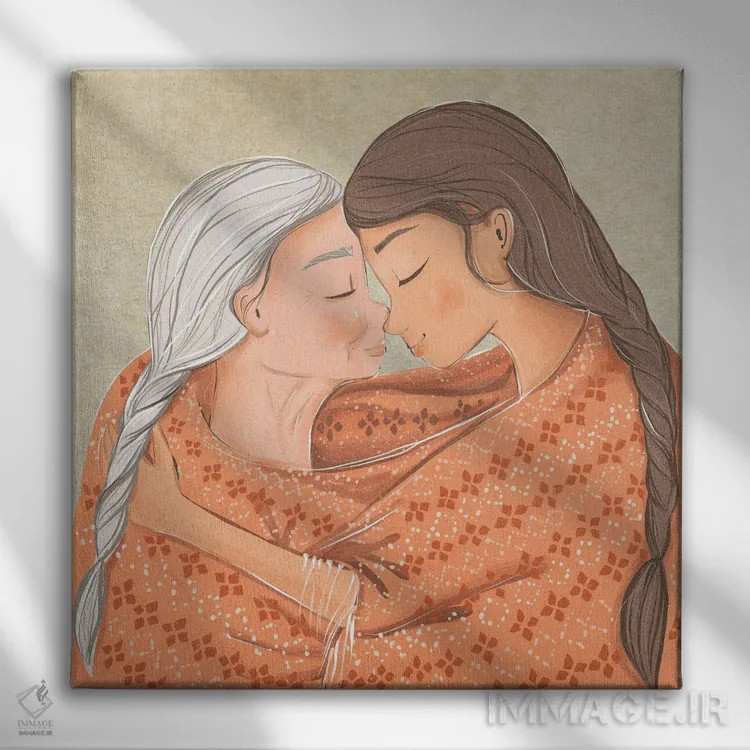 تابلو گرمای دل اثر داشا کریوکوا - نمای روبهرو روی دیوار