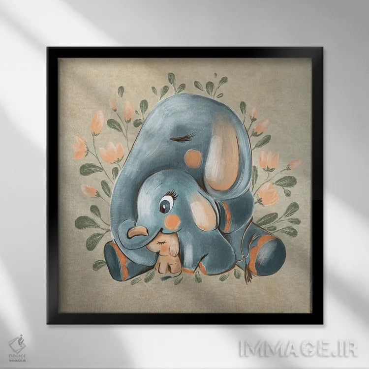 تابلو خانواده اثر داشا کریوکوا - نمای قابدار مشکی