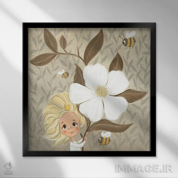 تابلو برونی (نوعی کیک شکلاتی) اثر داشا کریوکوا - نمای قابدار مشکی