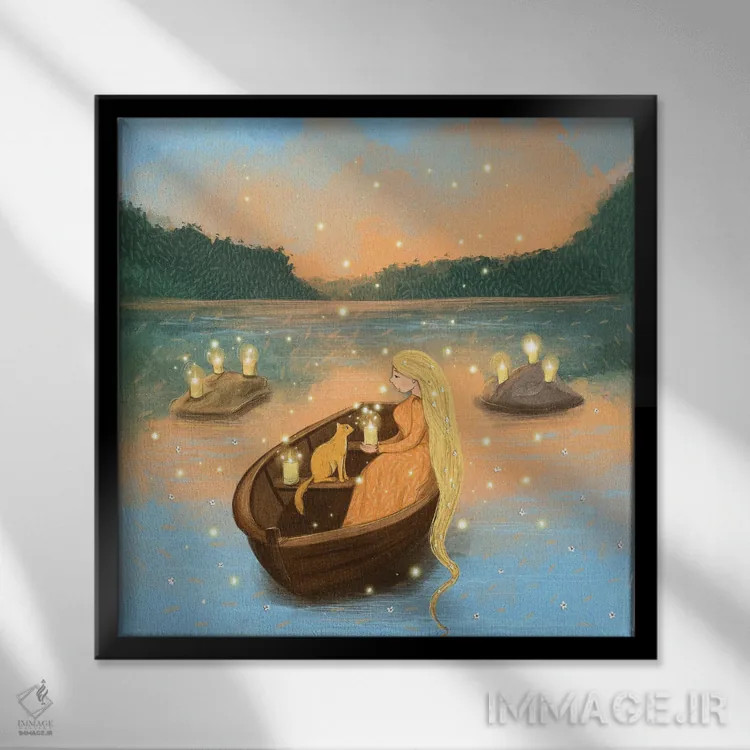 تابلو یک قرار معمولی اثر داشا کریوکوا - نمای قابدار مشکی