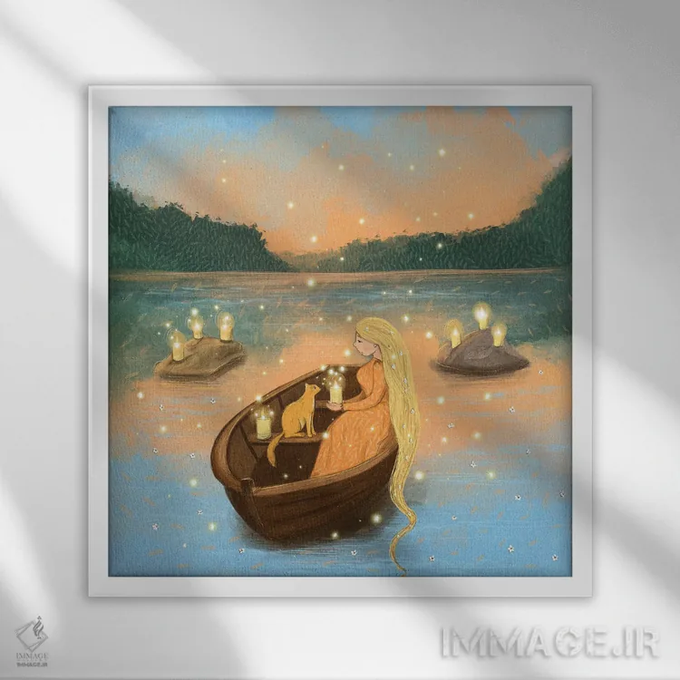 تابلو یک قرار معمولی اثر داشا کریوکوا - نمای قابدار سفید