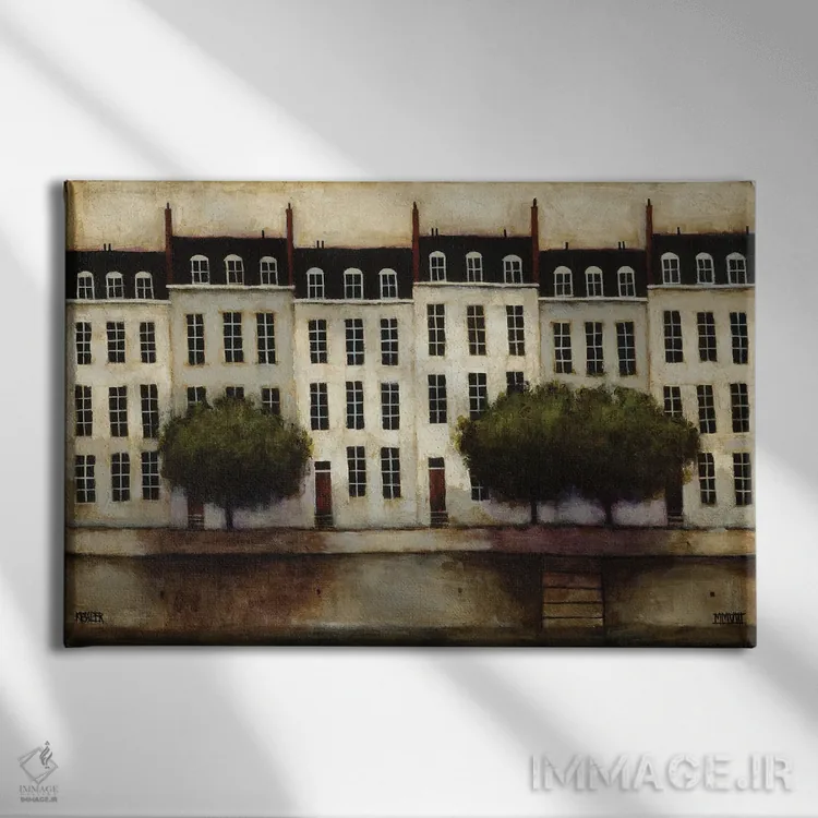 تابلو پاریس بر روی رود سن (فرانسه) اثر دنیل پاتریک کسلر - نمای روبهرو روی دیوار