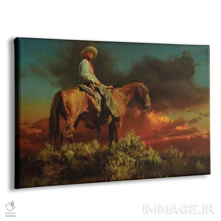 تابلو بهشت گاوچرانها اثر دیوید ادوارد کوسرا - نمای پرسپکتیو محصول