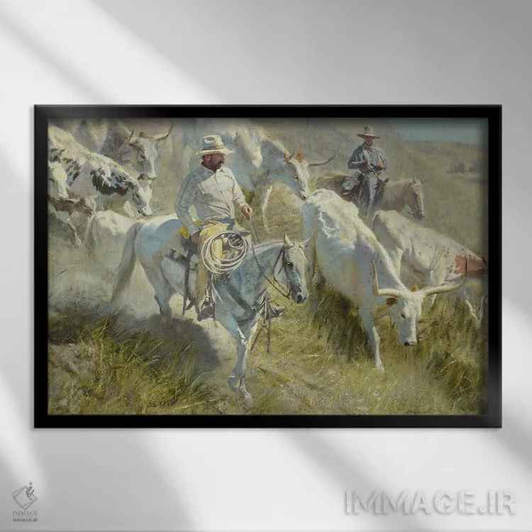 تابلو مخفیانه اثر دیوید ادوارد کوسرا - نمای قابدار مشکی