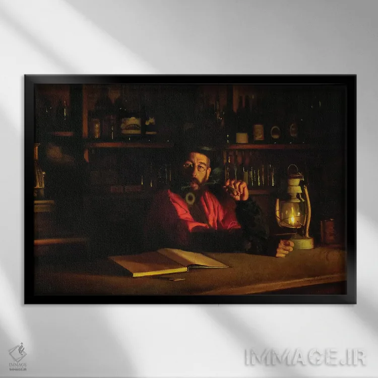 تابلو کار و کاسبی خوب است اثر دیوید ادوارد کوسرا - نمای قابدار مشکی