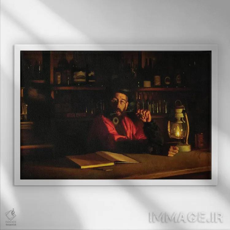 تابلو کار و کاسبی خوب است اثر دیوید ادوارد کوسرا - نمای قابدار سفید