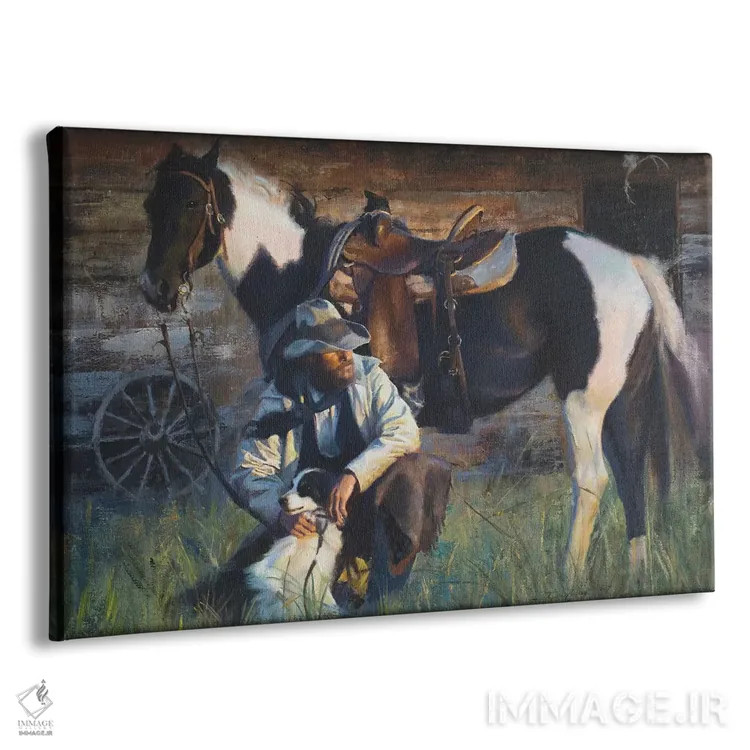 تابلو پایان یک روز سخت اثر دیوید ادوارد کوسرا - نمای پرسپکتیو محصول