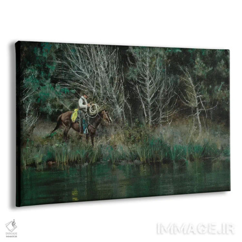 تابلو اندکی تأمل اثر دیوید ادوارد کوسرا - نمای پرسپکتیو محصول