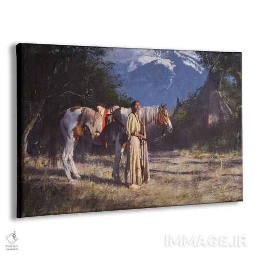 تابلو همراهان اثر دیوید ادوارد کوسرا - نمای پرسپکتیو محصول