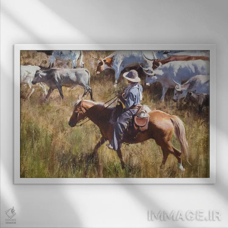 تابلو جمعآوری غیررسمی اثر دیوید ادوارد کوسرا - نمای قابدار سفید